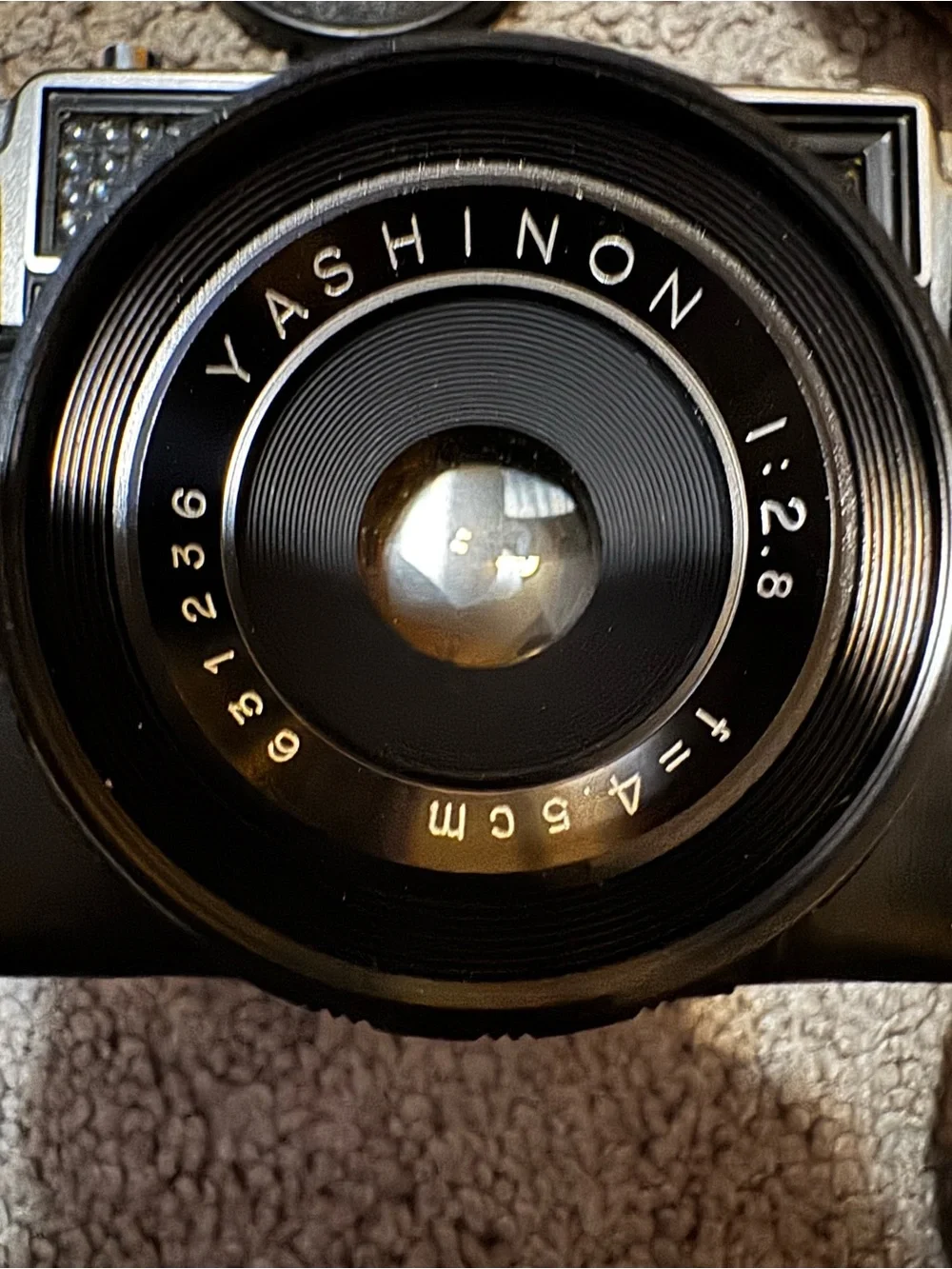 Yashica Black Vintage Minister Film Camera with Brown Strap